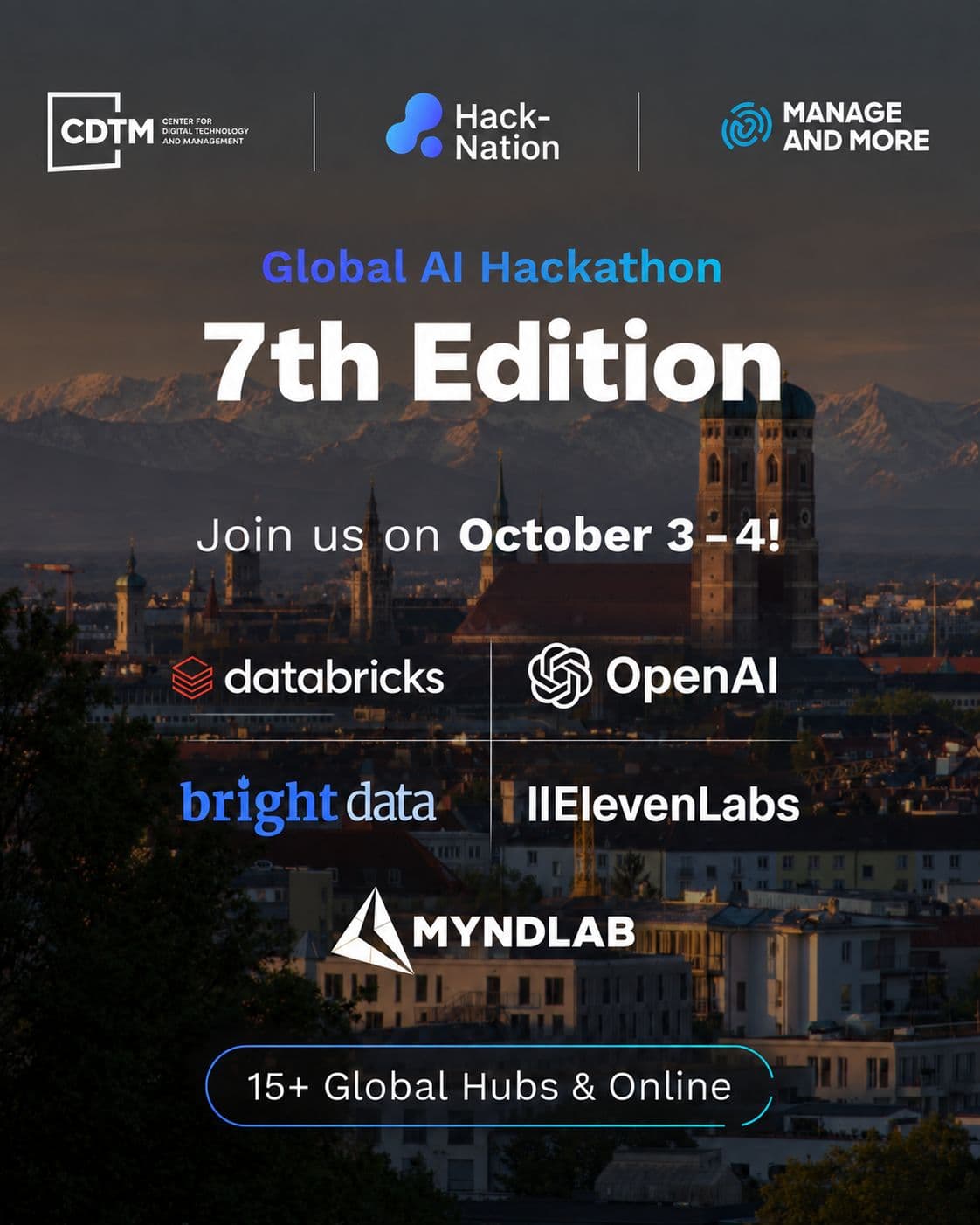 Hack-Nation is bringing the 7th Global AI Hackathon to Munich on October 3-4, 2026